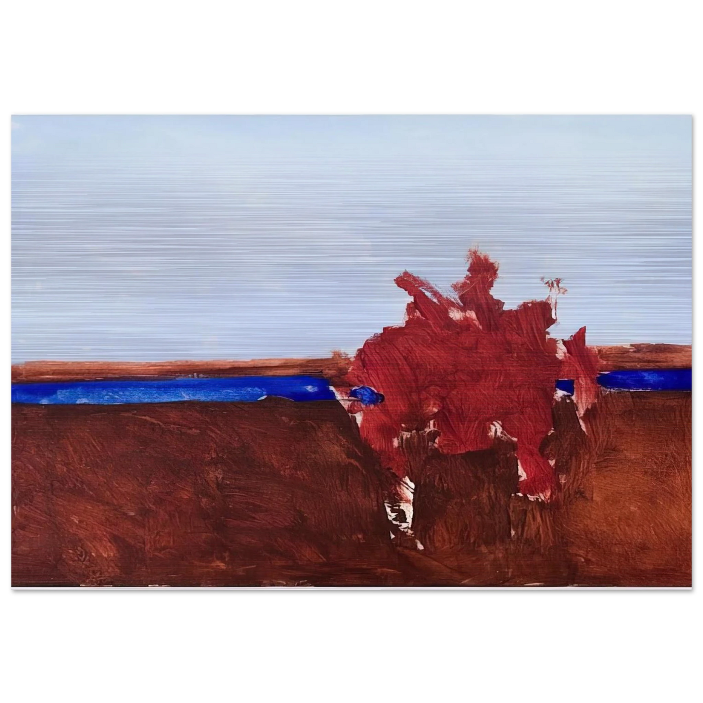 Untitled - 1963 - Theodoros Stamos Brushed Aluminum Print - 70x100 cm / 28x40 inches | Theodoros Stamos Aluminum Print | Theodoros Stamos Prints