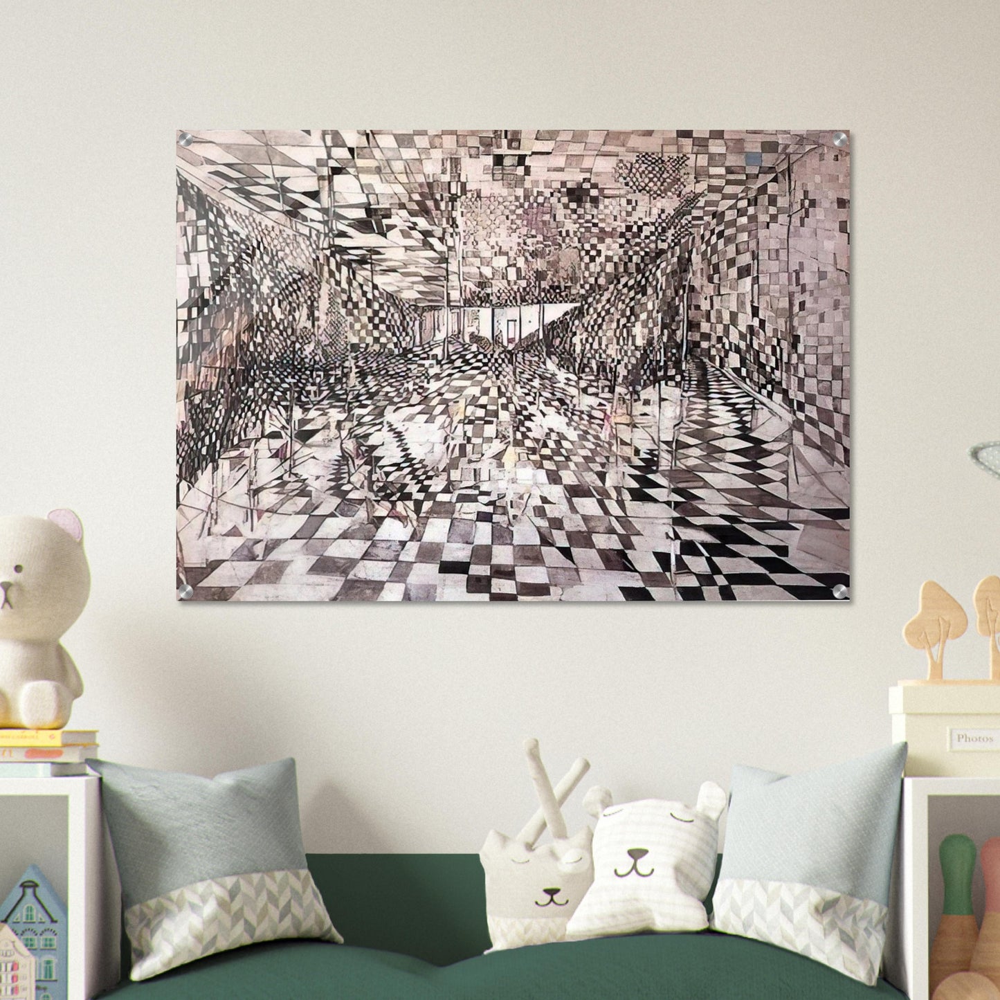 Enigma - 1947 - Maria Helena Vieira da Silva Acrylic Print - 70x100 cm / 28x40″ inches