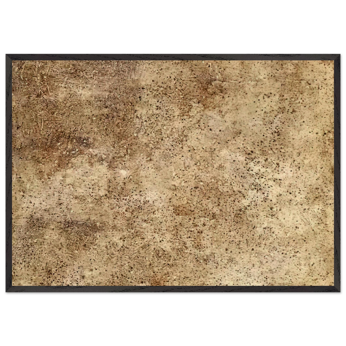 EARTH S MANTLE - Jean Dubuffet 70x100 cm / 28x40 inches Framed Art Print – Black Wooden Frame