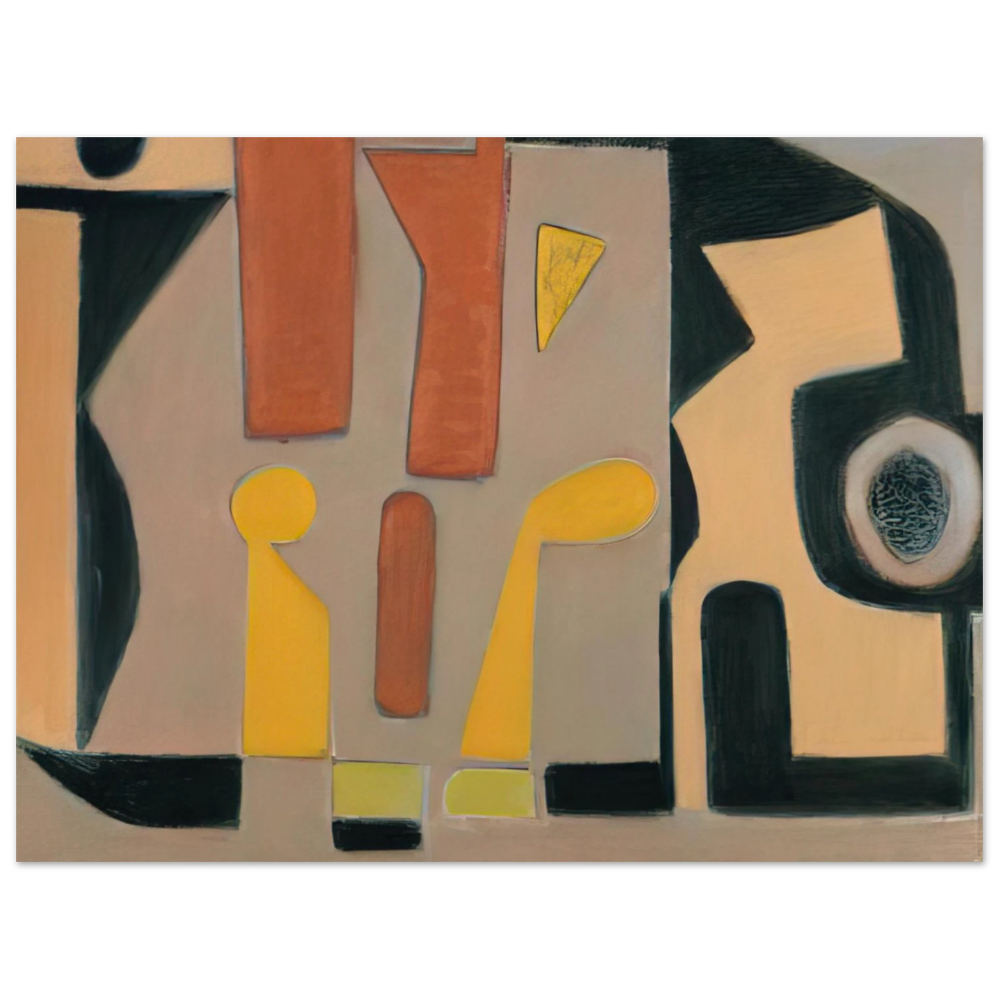 Will Barnet - Strolling - 2008 United States  75x100 cm / 30x40inches Fine Art Poster