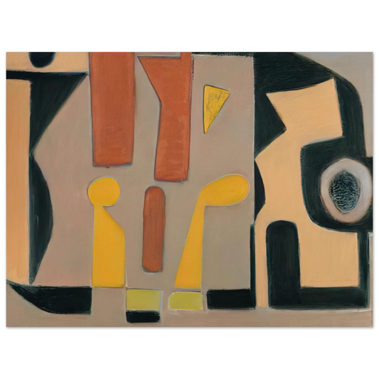 Will Barnet - Strolling - 2008 United States  75x100 cm / 30x40inches Fine Art Poster