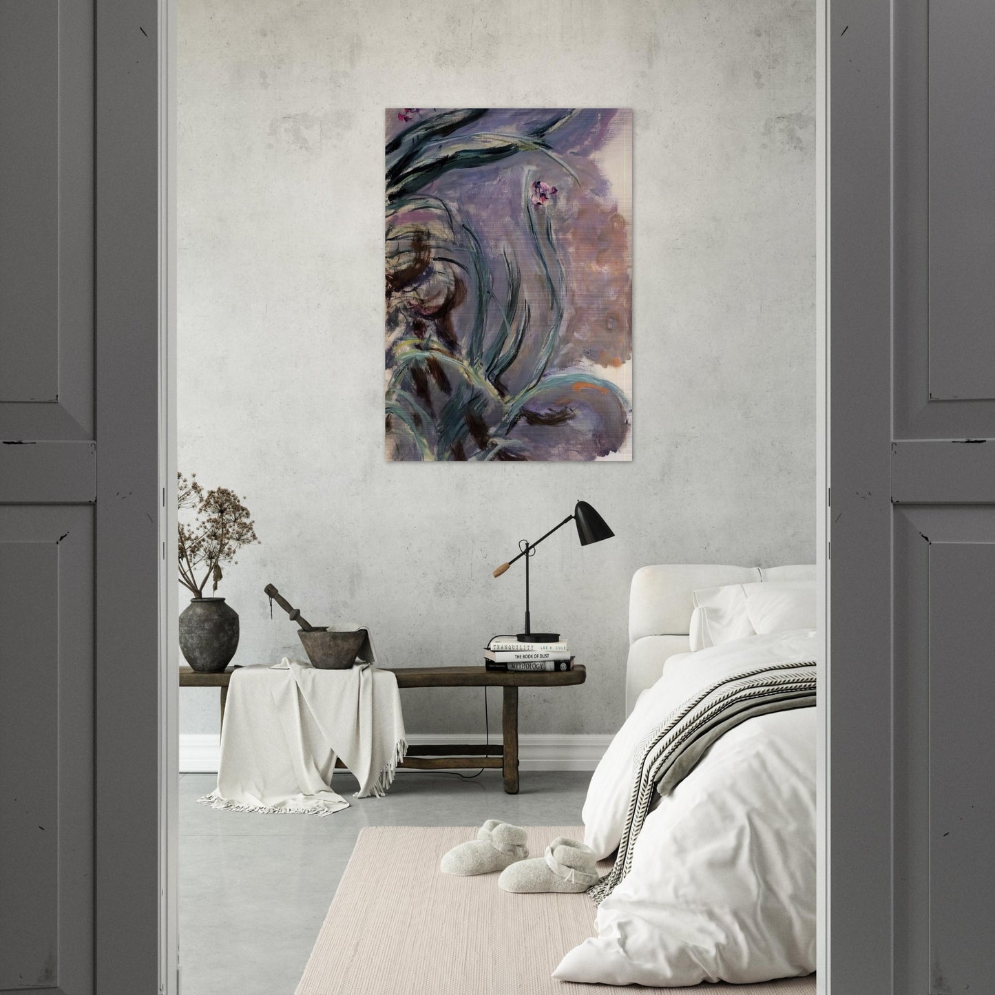 Irises - claude monet Brushed Aluminum Print - 70x100 cm / 28x40 inches | claude monet Aluminum Print | claude monet Prints