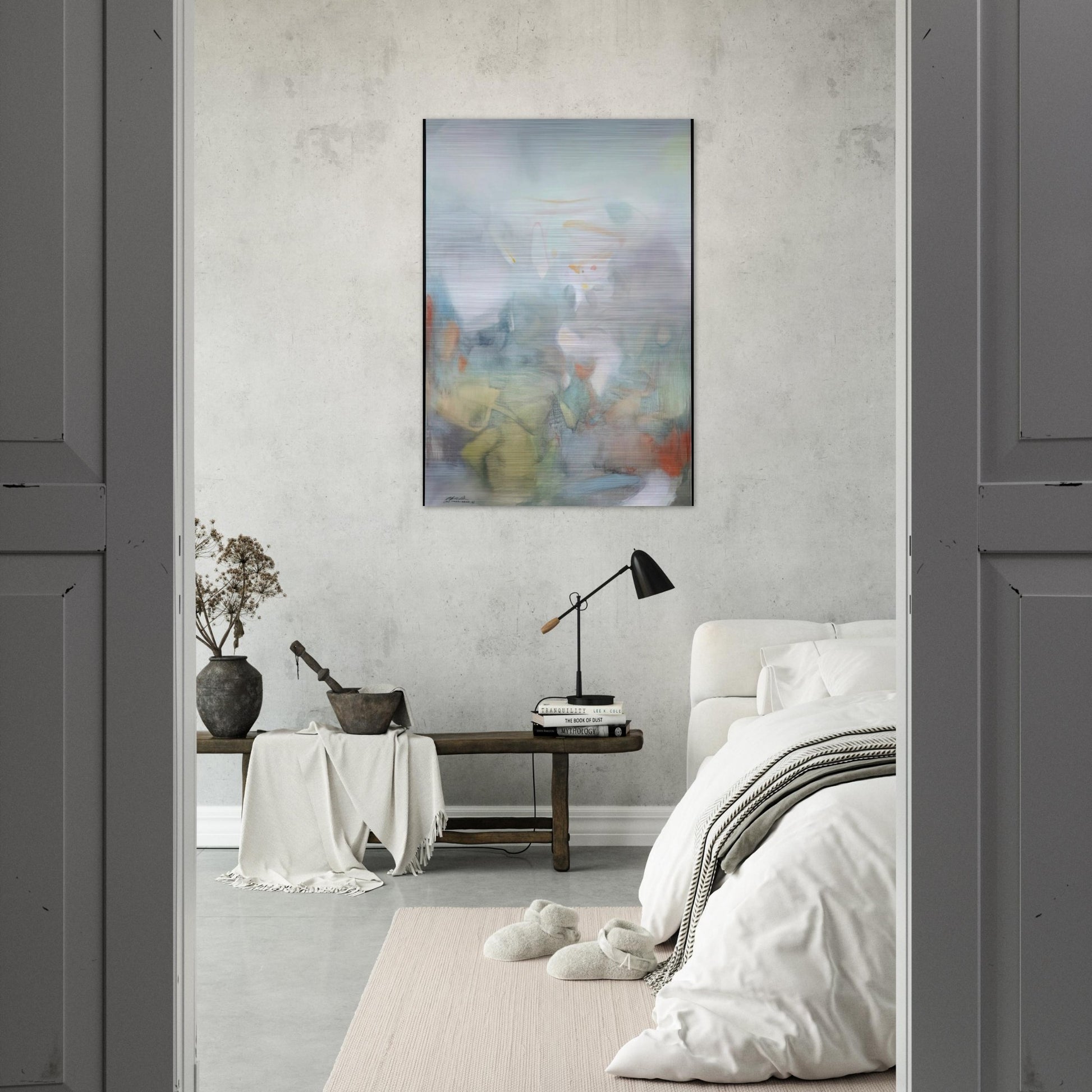 2 F VRIER 1986 - Chu teh Chun Brushed Aluminum Print - 70x100 cm / 28x40 inches | Chu teh Chun Aluminum Print | Chu teh Chun Prints