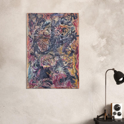 PATTERN - Jackson Pollock Brushed Aluminum Print - 70x100 cm / 28x40 inches | Jackson Pollock Aluminum Print | Jackson Pollock Prints