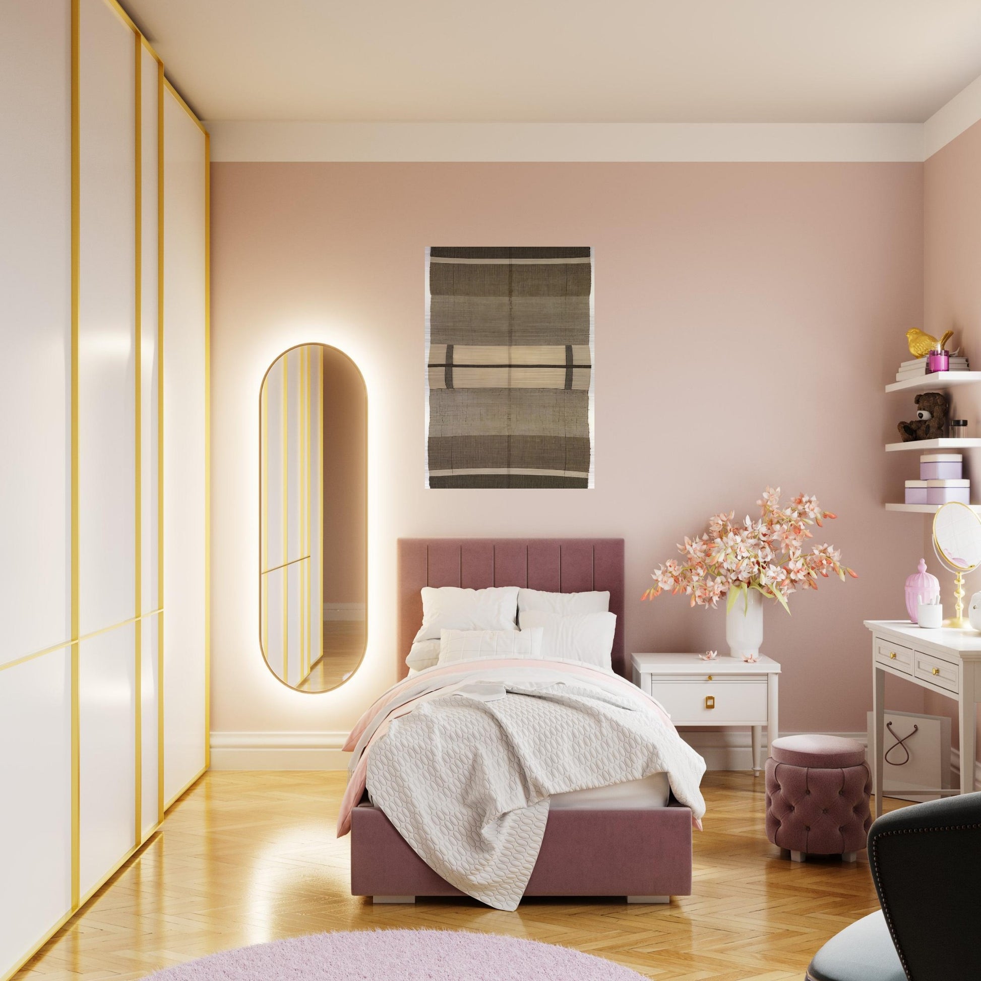 WALL HANGING 1924 - Anni Albers Brushed Aluminum Print - 70x100 cm / 28x40 inches | Anni Albers Aluminum Print | Anni Albers Prints