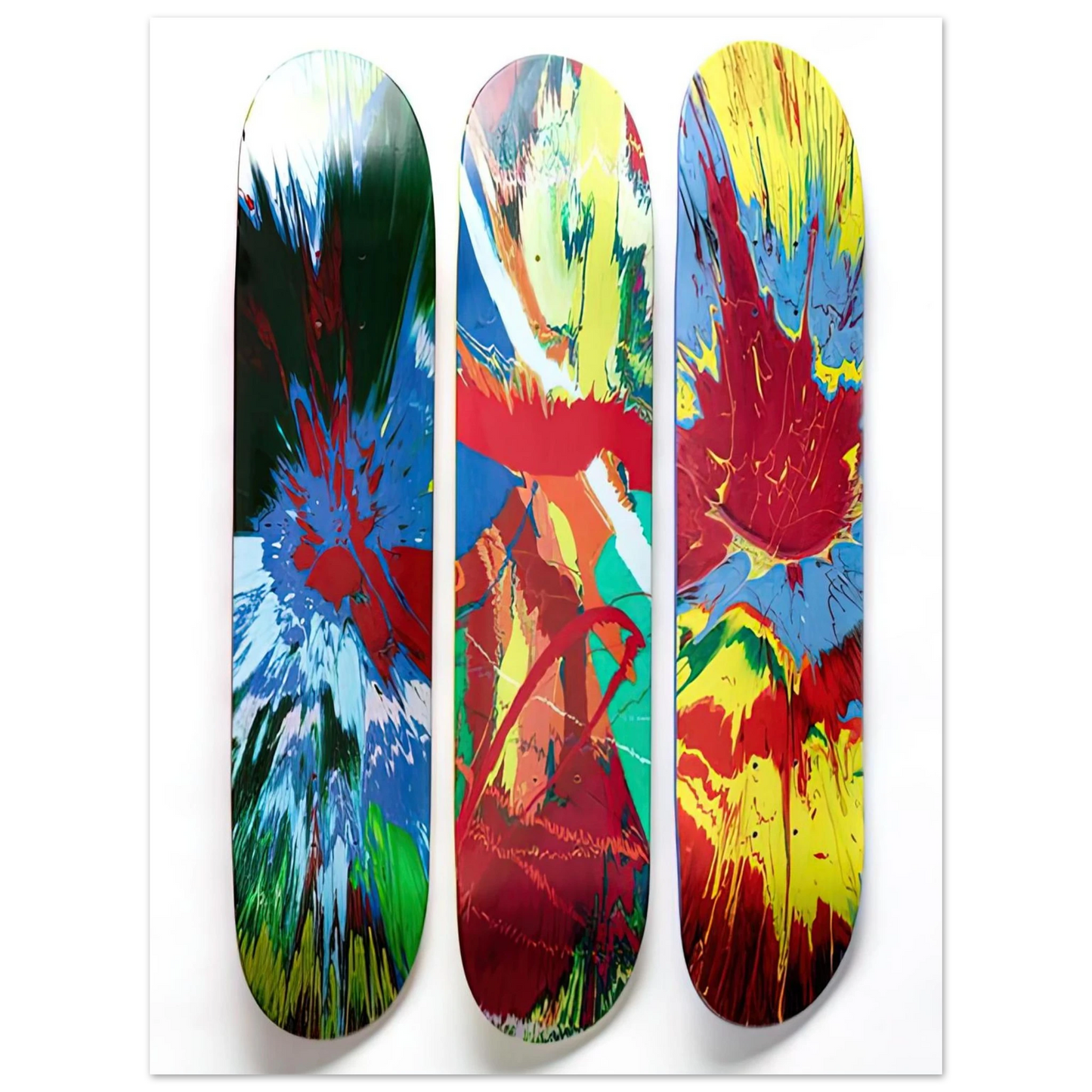 Damien Hirst - SUPREME SKATE DECKS  75x100 cm / 30x40inches Fine Art Poster