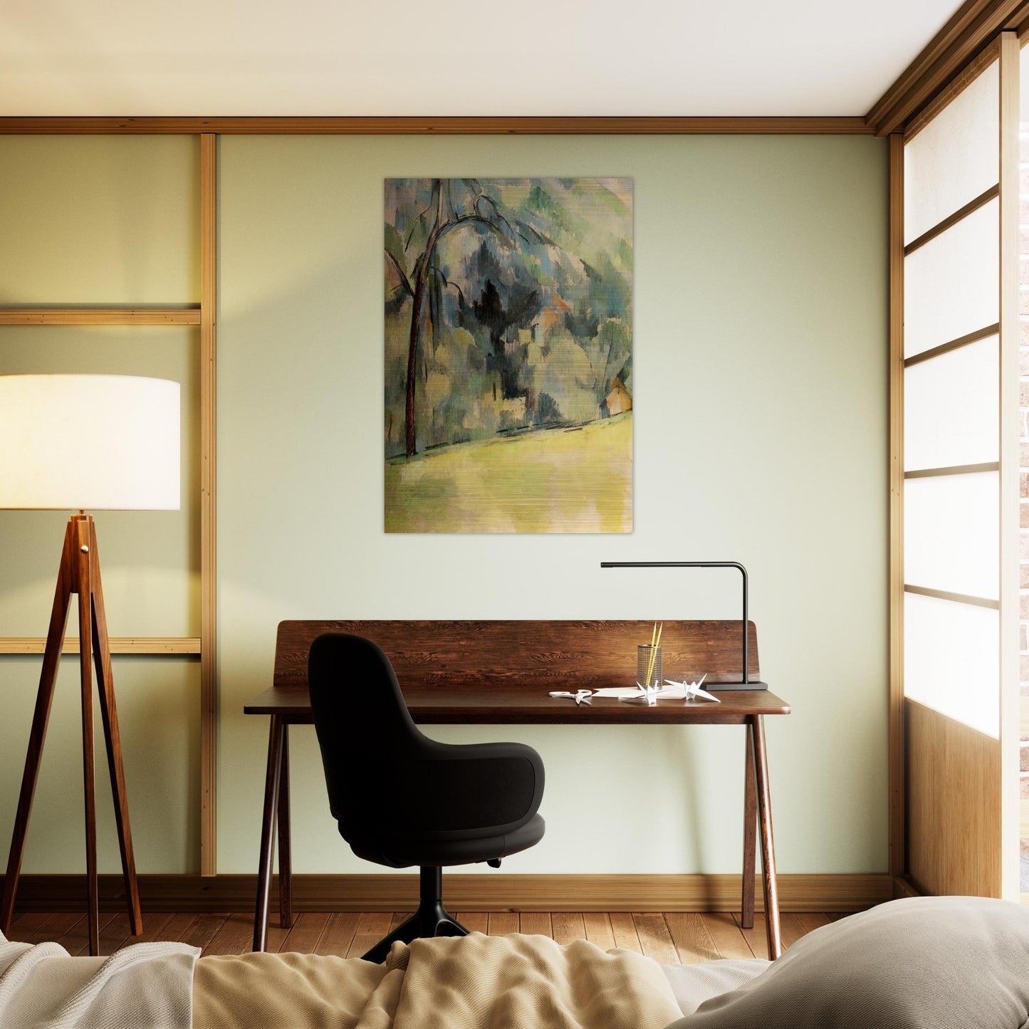 Morning in Provence - Paul Cézanne Brushed Aluminum Print - 70x100 cm / 28x40 inches | Paul Cézanne Aluminum Print | Paul Cézanne Prints