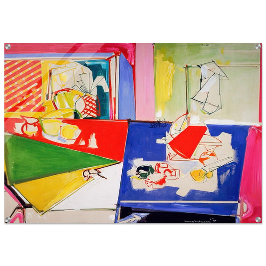 Magenta and Blue - Hans Hofmann Acrylic Print - 70x100 cm / 28x40″ inches