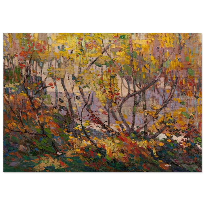 OPULENT OCTOBER 1916 - Tom Thomson Brushed Aluminum Print - 70x100 cm / 28x40 inches | Tom Thomson Aluminum Print | Tom Thomson Prints