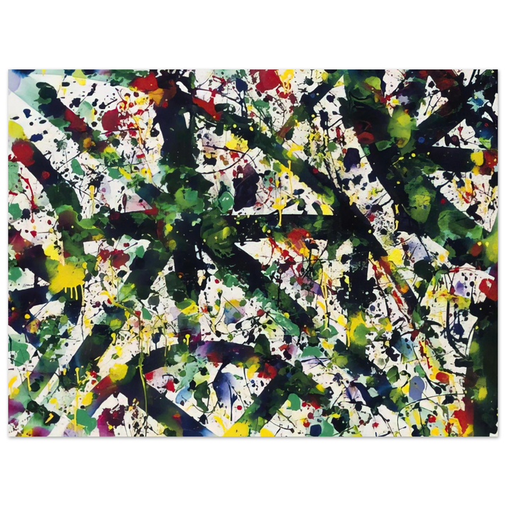Sam Francis - Green Buddha  75x100 cm / 30x40inches Fine Art Poster