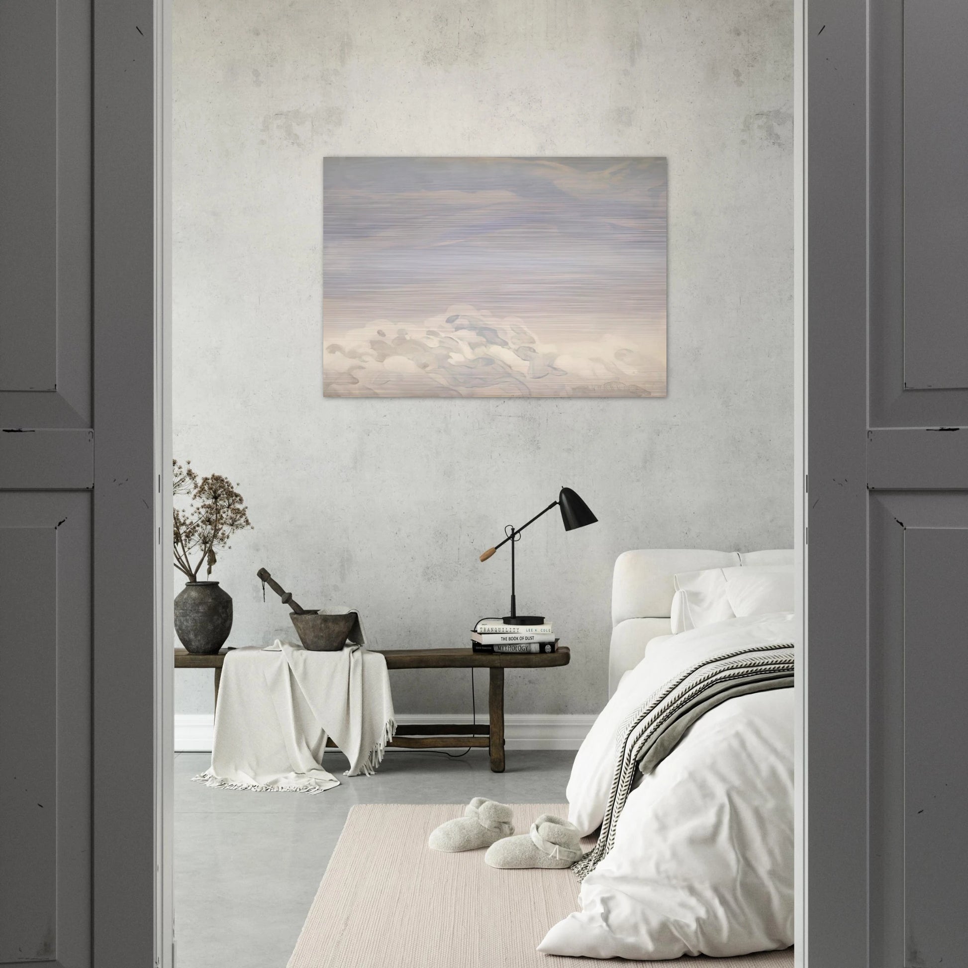 Study for Clouds I - 1979 - Neil Welliver Brushed Aluminum Print - 70x100 cm / 28x40 inches | Neil Welliver Aluminum Print | Neil Welliver Prints