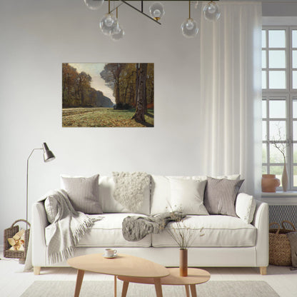 The Pave de Chailly - claude monet Brushed Aluminum Print - 70x100 cm / 28x40 inches | claude monet Aluminum Print | claude monet Prints