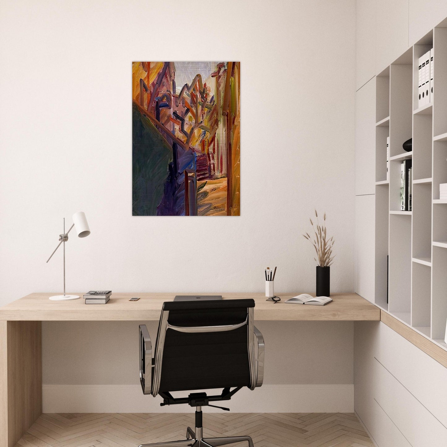 ALBERO DI FRONTE 1 - Frank Auerbach Brushed Aluminum Print - 70x100 cm / 28x40 inches | Frank Auerbach Aluminum Print | Frank Auerbach Prints