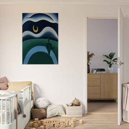 The Moon - Tarsila do Amaral Brushed Aluminum Print - 70x100 cm / 28x40 inches | Tarsila do Amaral Aluminum Print | Tarsila do Amaral Prints