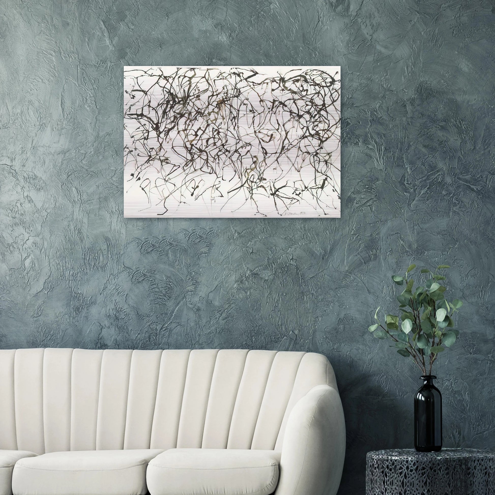 St. Barts 10 - 1991 - Brice Marden Brushed Aluminum Print - 70x100 cm / 28x40 inches | Brice Marden Aluminum Print | Brice Marden Prints
