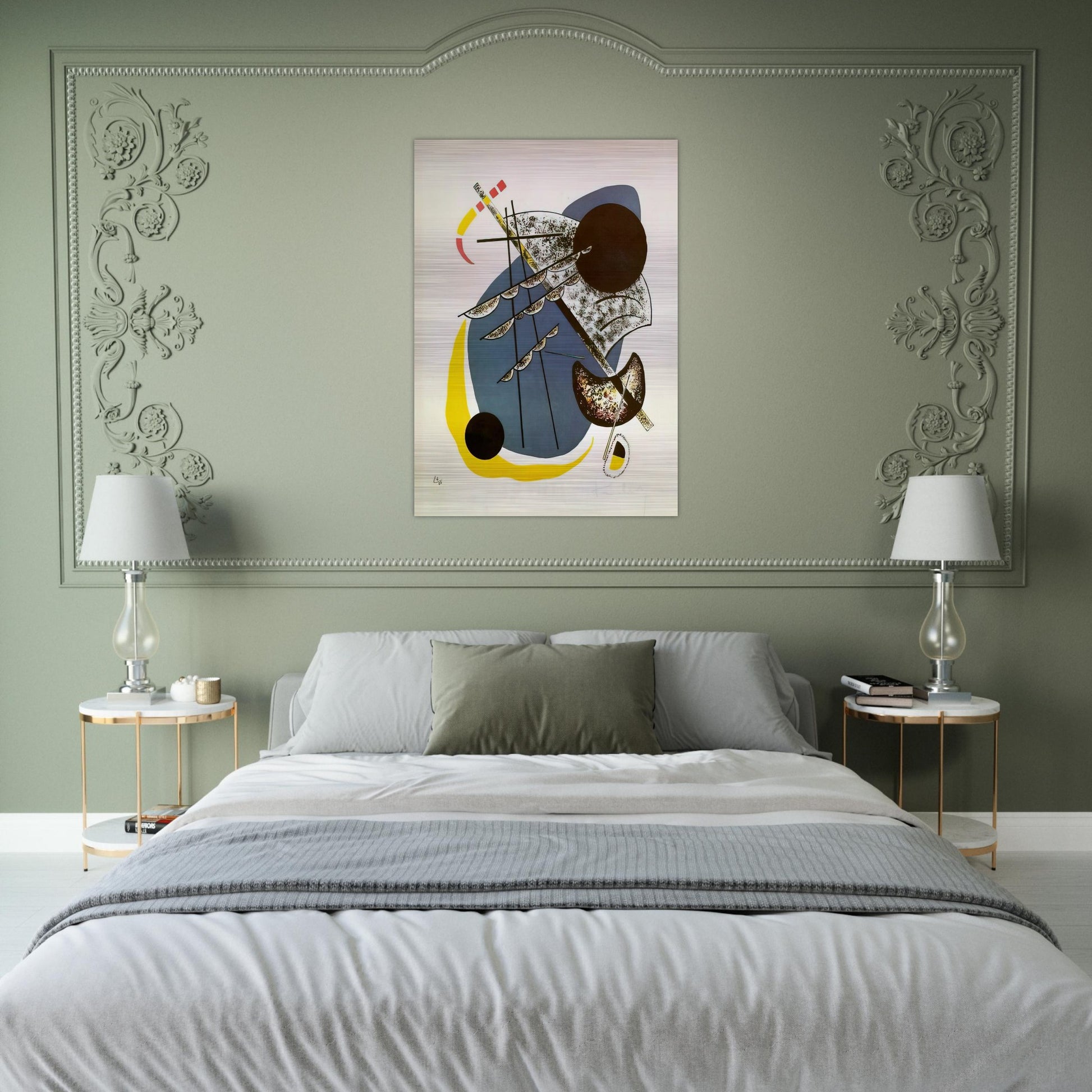 SMALL WORLDS II 1922 - Wassily Kandinsky Brushed Aluminum Print - 70x100 cm / 28x40 inches | Wassily Kandinsky Aluminum Print | Wassily Kandinsky Prints