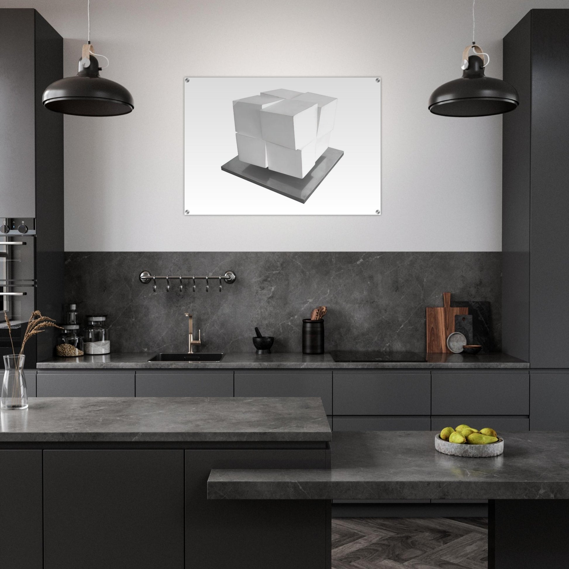 Split Cube - 1962 - Jeremy Moon Acrylic Print - 70x100 cm / 28x40″ inches | Jeremy Moon Wall Art | Jeremy Moon Prints