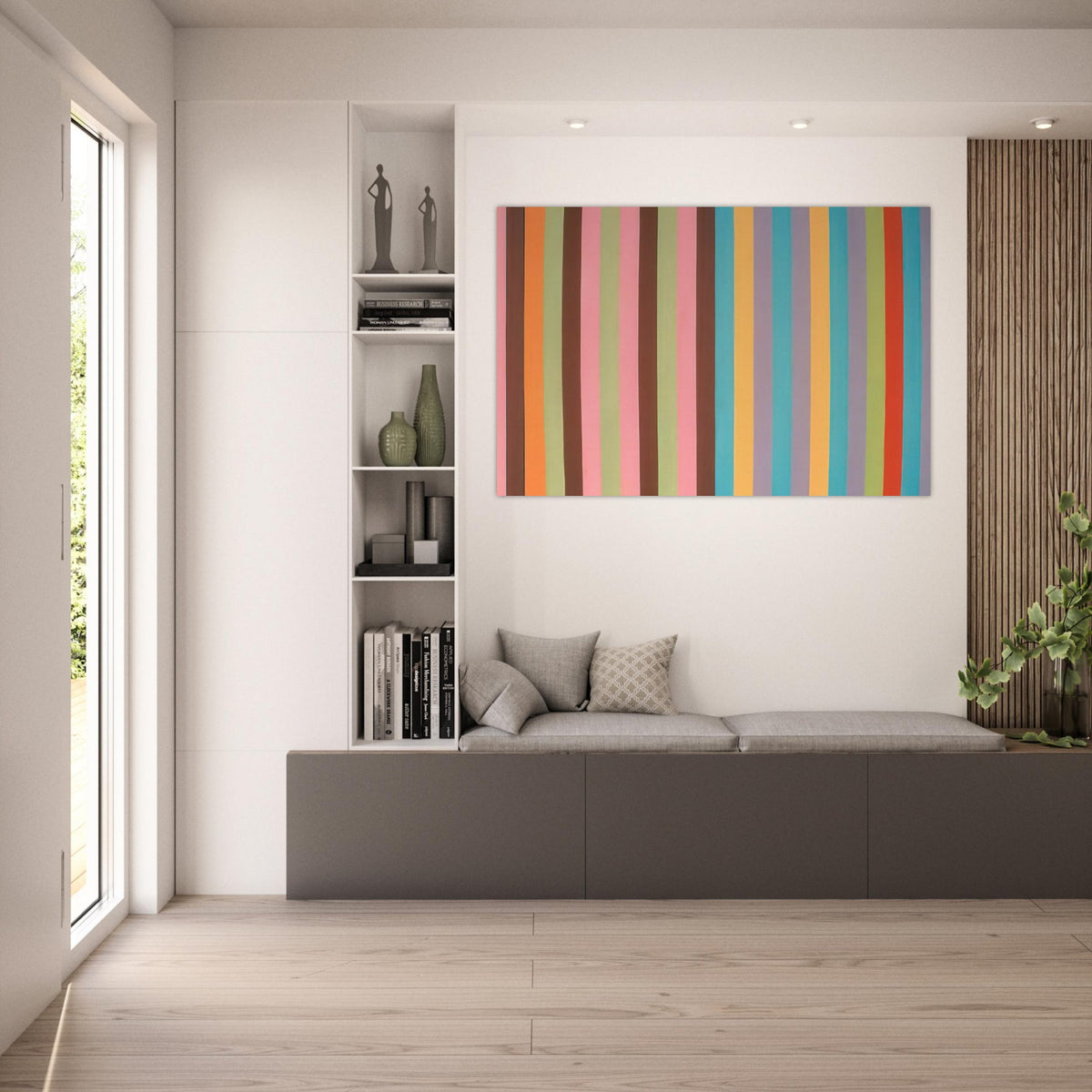 Boudoir Painting - 1965 - Gene Davis Art Prints - 100x150 cm / 40x60″ inches | Gene Davis Poster | Gene Davis Prints