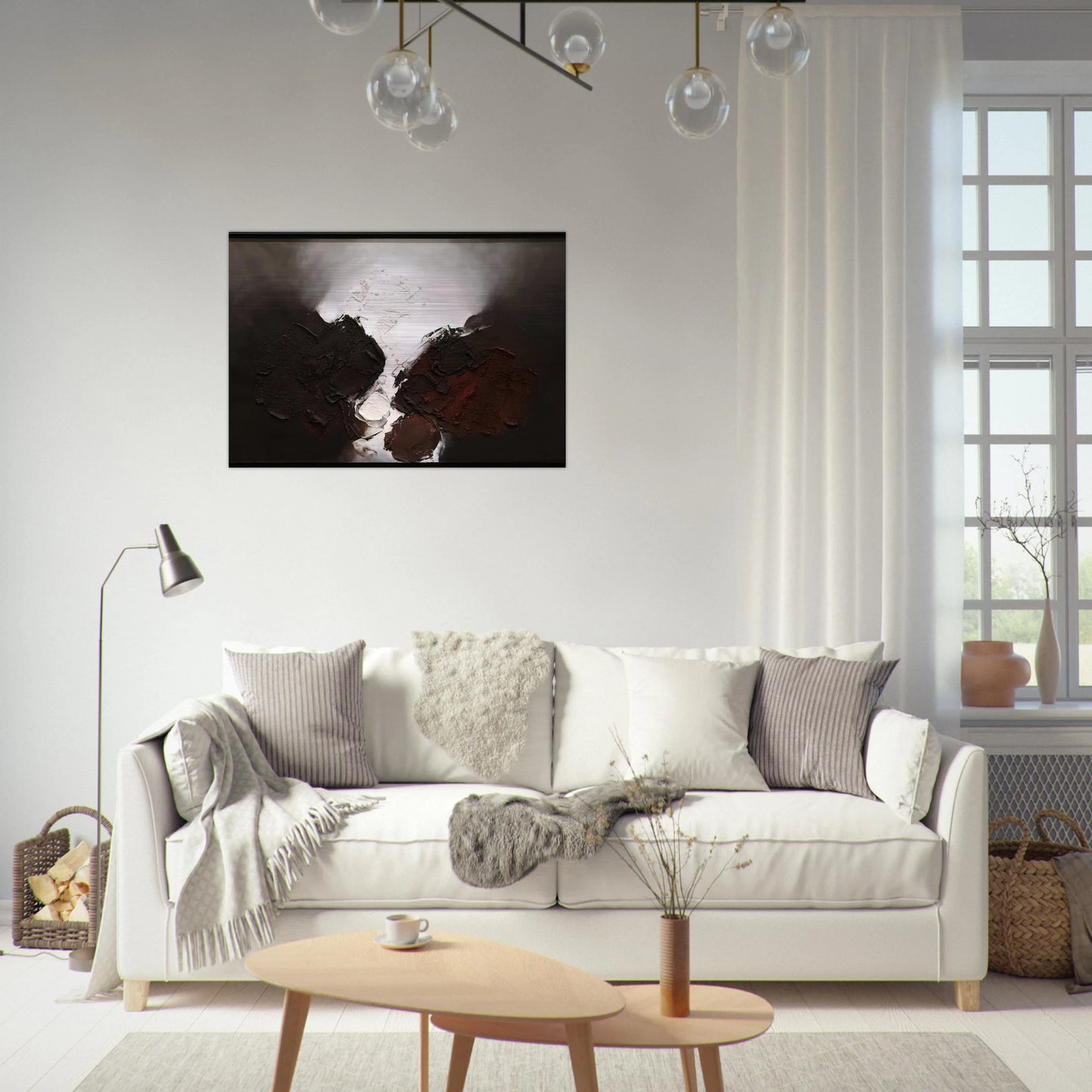 210 B 1960 - Luis Feito Brushed Aluminum Print - 70x100 cm / 28x40 inches | Luis Feito Aluminum Print | Luis Feito Prints