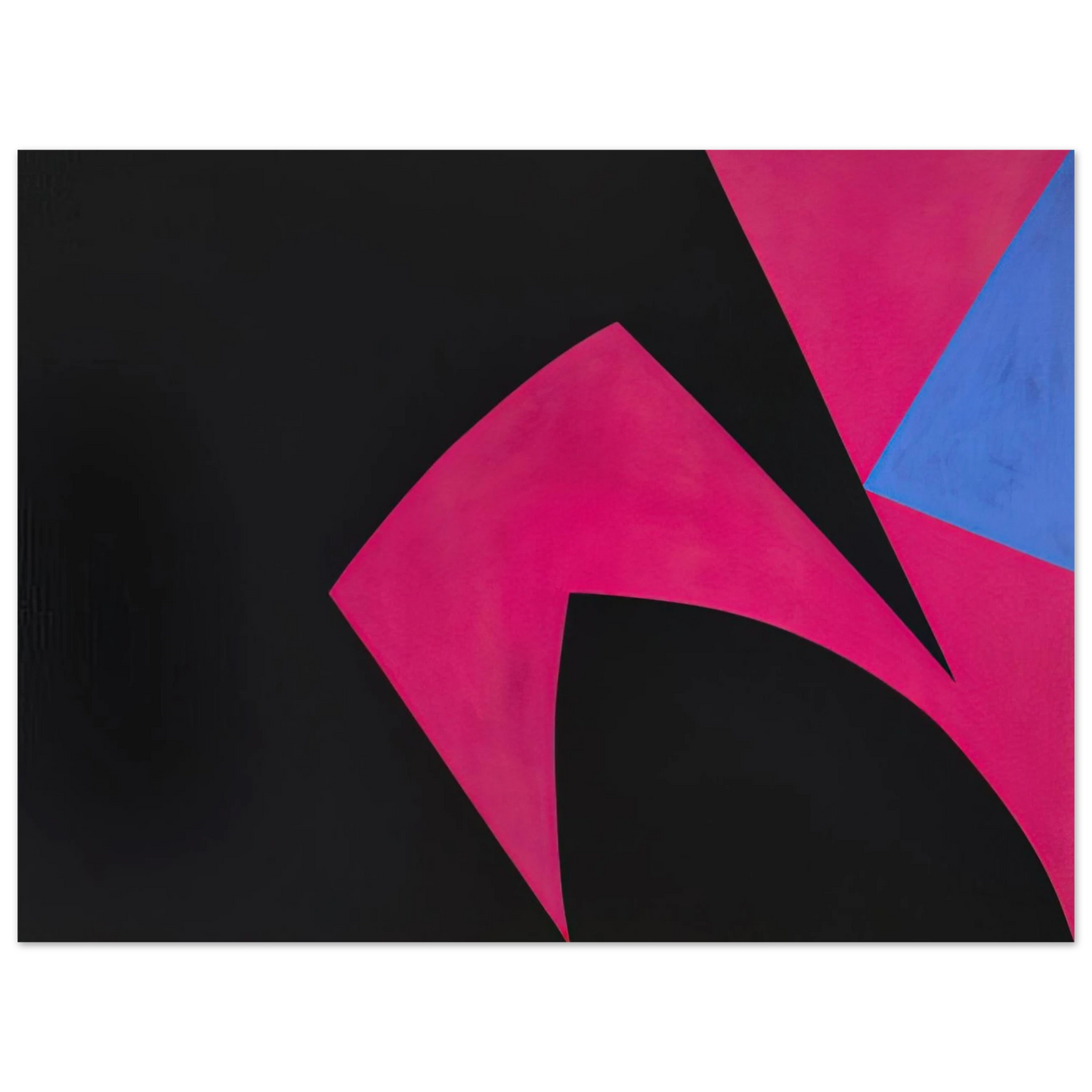 Lorser Feitelson - Magical Space Forms Black, Fuchsia - 1951  75x100 cm / 30x40inches Fine Art Poster