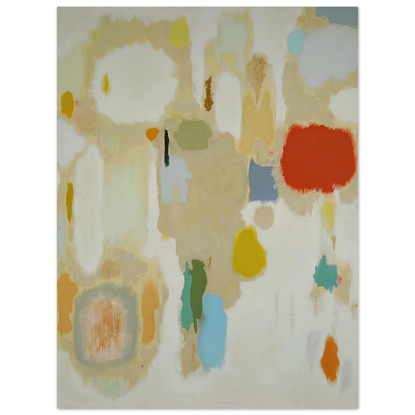 John Ferren - Contemplations on Geraniums - 1952  75x100 cm / 30x40inches Fine Art Poster