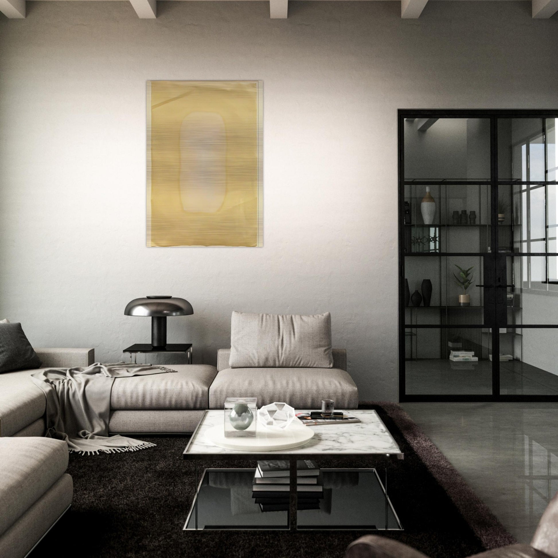 UNTITLED 1965 - Gotthard Graubner Brushed Aluminum Print - 70x100 cm / 28x40 inches | Gotthard Graubner Aluminum Print | Gotthard Graubner Prints