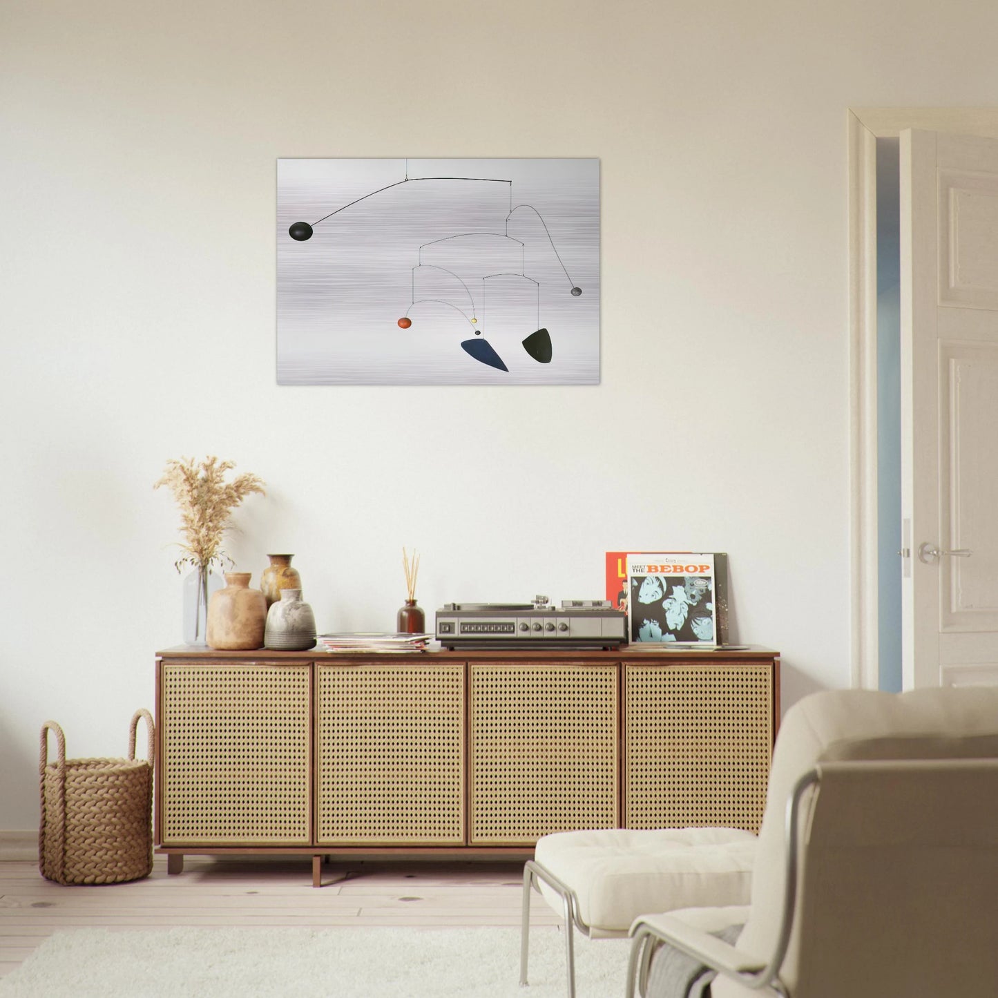 MOBILE 1932 - Alexander Calder Brushed Aluminum Print - 70x100 cm / 28x40 inches | Alexander Calder Aluminum Print | Alexander Calder Prints