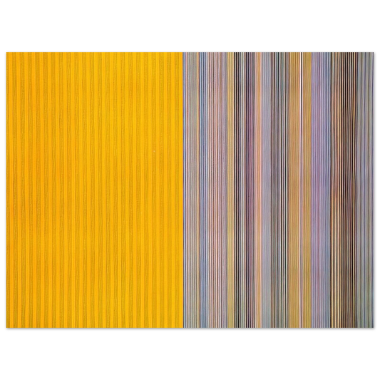 Gene Davis - Half Lemon - 1969  75x100 cm / 30x40inches Fine Art Poster