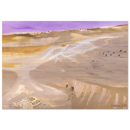 Desert - 1989 - Mary Fedden Brushed Aluminum Print - 70x100 cm / 28x40 inches | Mary Fedden Aluminum Print | Mary Fedden Prints