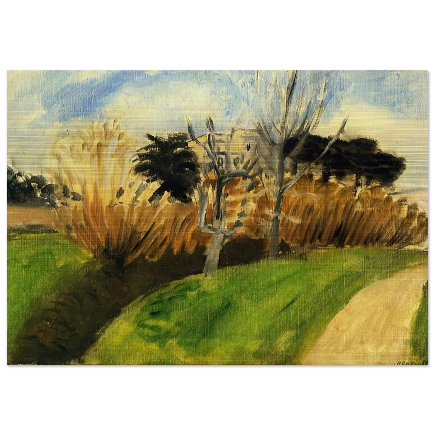 THE STREAM NEAR NICE - Henri Matisse Brushed Aluminum Print - 70x100 cm / 28x40 inches | Henri Matisse Aluminum Print | Henri Matisse Prints