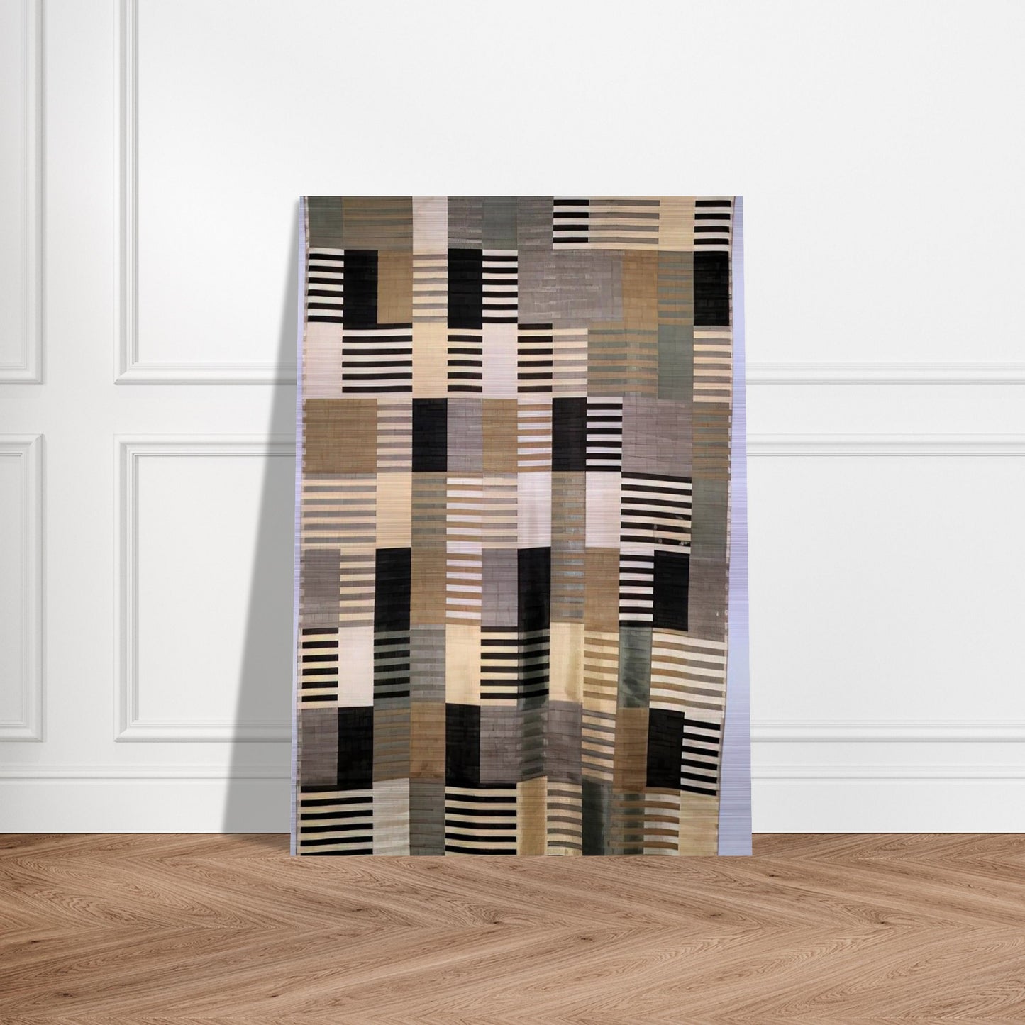 WALL HANGING 1926 - Anni Albers Brushed Aluminum Print - 70x100 cm / 28x40 inches | Anni Albers Aluminum Print | Anni Albers Prints