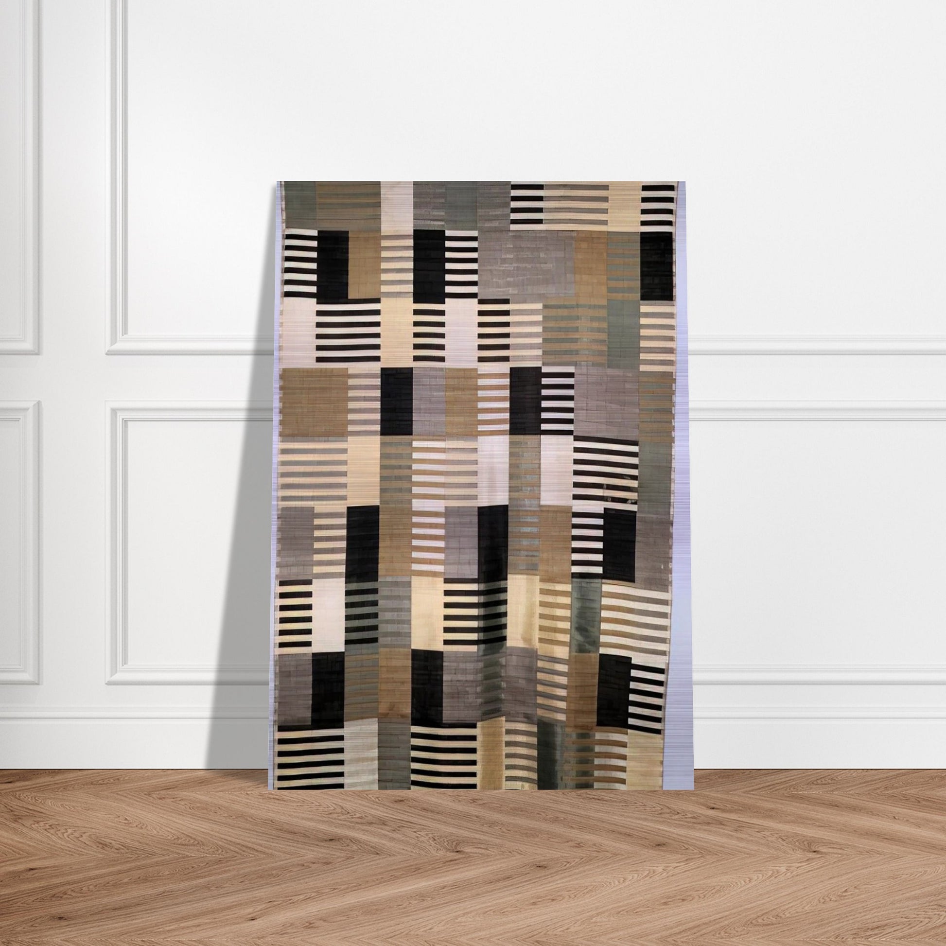 WALL HANGING 1926 - Anni Albers Brushed Aluminum Print - 70x100 cm / 28x40 inches | Anni Albers Aluminum Print | Anni Albers Prints