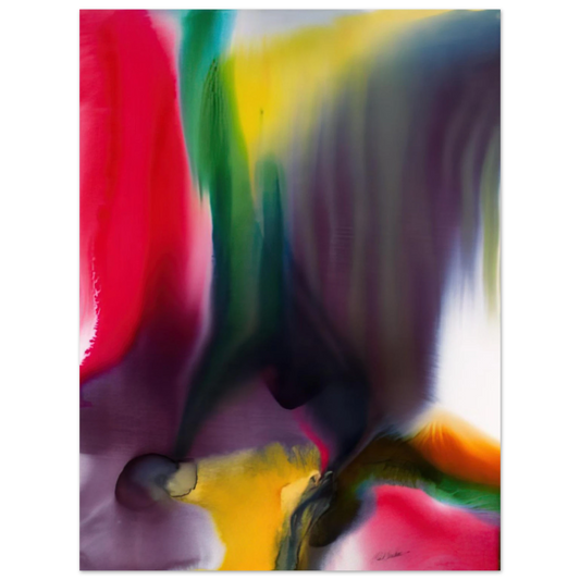 Paul Jenkins - Phenomena Agate Bridge - 1978  75x100 cm / 30x40inches Fine Art Poster