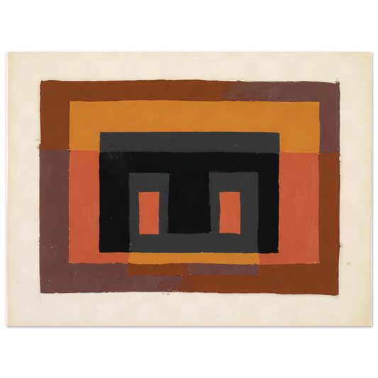 Josef Albers - STUDY FOR VARIANT 1947  75x100 cm / 30x40inches Fine Art Poster
