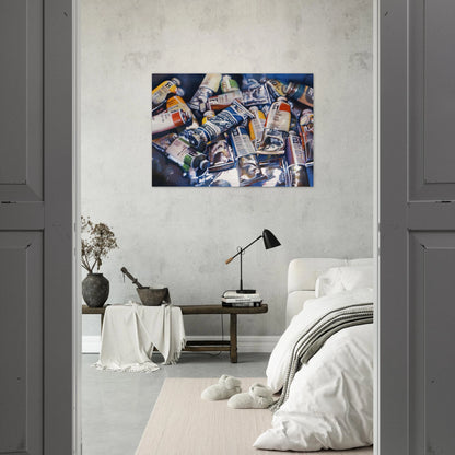 SHIVA BLUE 1973 - Audrey Flack Brushed Aluminum Print - 70x100 cm / 28x40 inches | Audrey Flack Aluminum Print | Audrey Flack Prints
