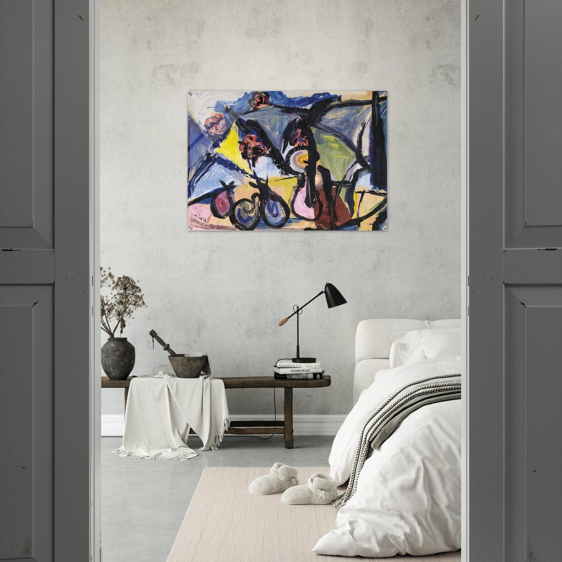 Abstract Still Life - 1950 - Walasse Ting Acrylic Print - 70x100 cm / 28x40″ inches