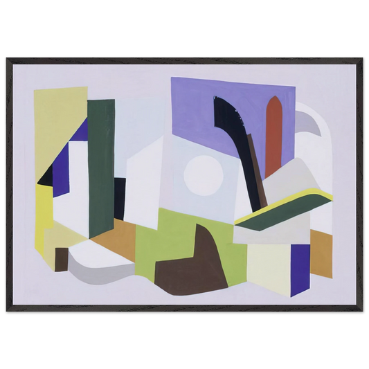 Untitled NY Worlds Fair - 1939 - Ad Reinhardt 70x100 cm / 28x40 inches Framed Art Print – Black Wooden Frame