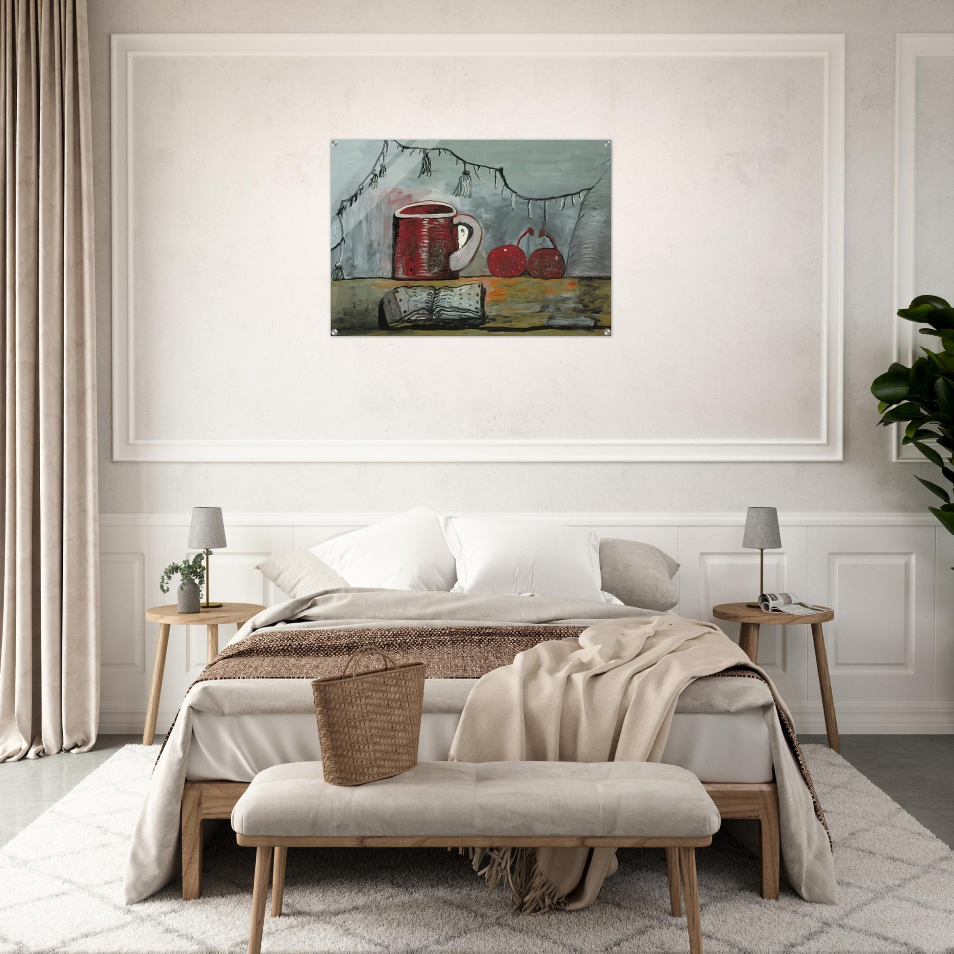 CURTAIN - Philip Guston Acrylic Print - 70x100 cm / 28x40″ inches