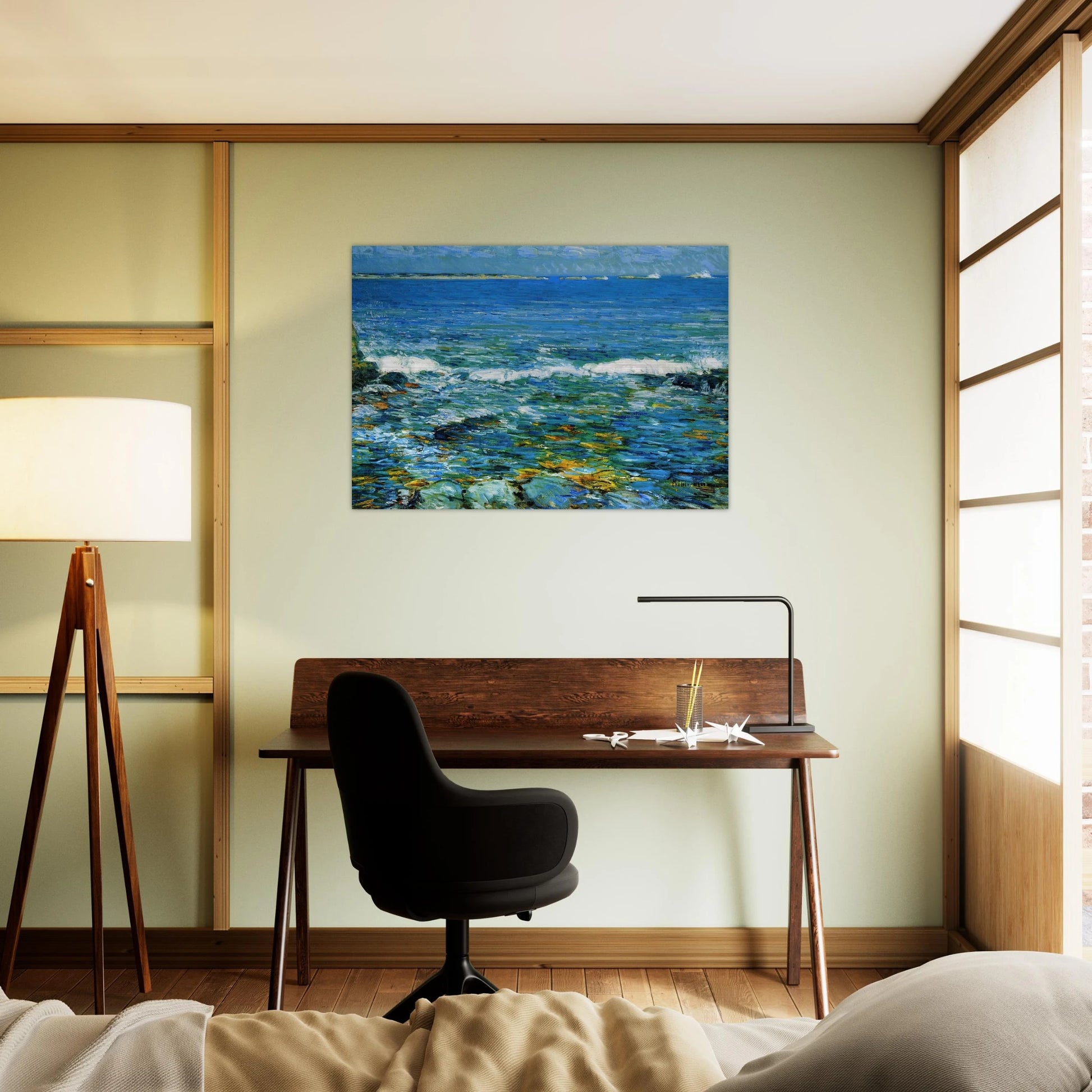 Duck Island from Appledore - Childe Hassam Brushed Aluminum Print - 70x100 cm / 28x40 inches | Childe Hassam Aluminum Print | Childe Hassam Prints