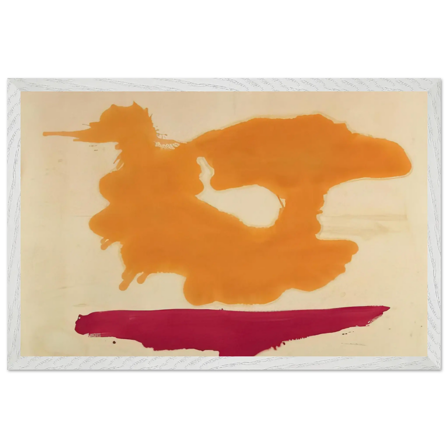 Helen Frankenthaler - Only Orange - 1963 Wall art - A1 (59.4 x 84.1  cm) - Fine Art Poster - -