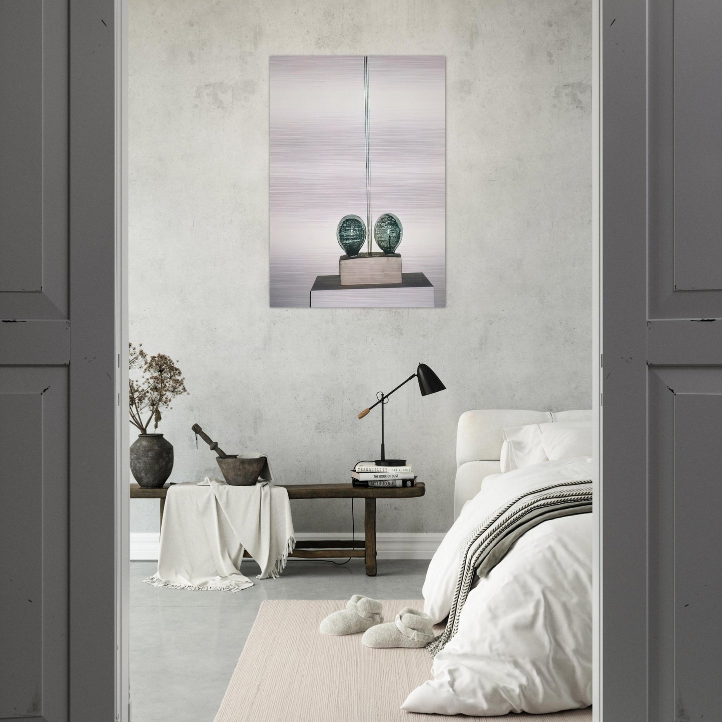 THE MAN WITH TWO SOULS 1950 - Robert Rauschenberg Brushed Aluminum Print - 70x100 cm / 28x40 inches | Robert Rauschenberg Aluminum Print | Robert Rauschenberg Prints