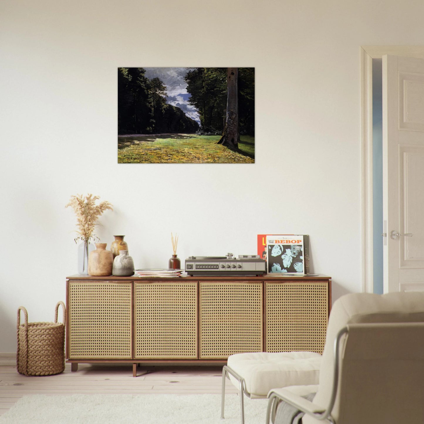 The Pave de Chailly in the Fontainbleau Forest - claude monet Brushed Aluminum Print - 70x100 cm / 28x40 inches | claude monet Aluminum Print | claude monet Prints