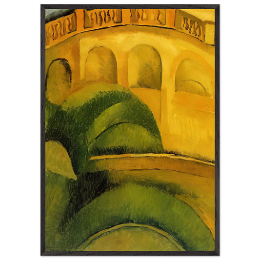 ARCADES AT L ESTAQUE 1908 - Raoul Dufy 70x100 cm / 28x40 inches Framed Art Print – Black Wooden Frame