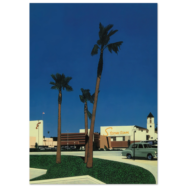 Hiroshi Nagai - In the beginning IV Mall Wall Art - 60x80 cm / 24x32 inches - Premium Wooden Framed Poster With Fine Art Paper - Black frame