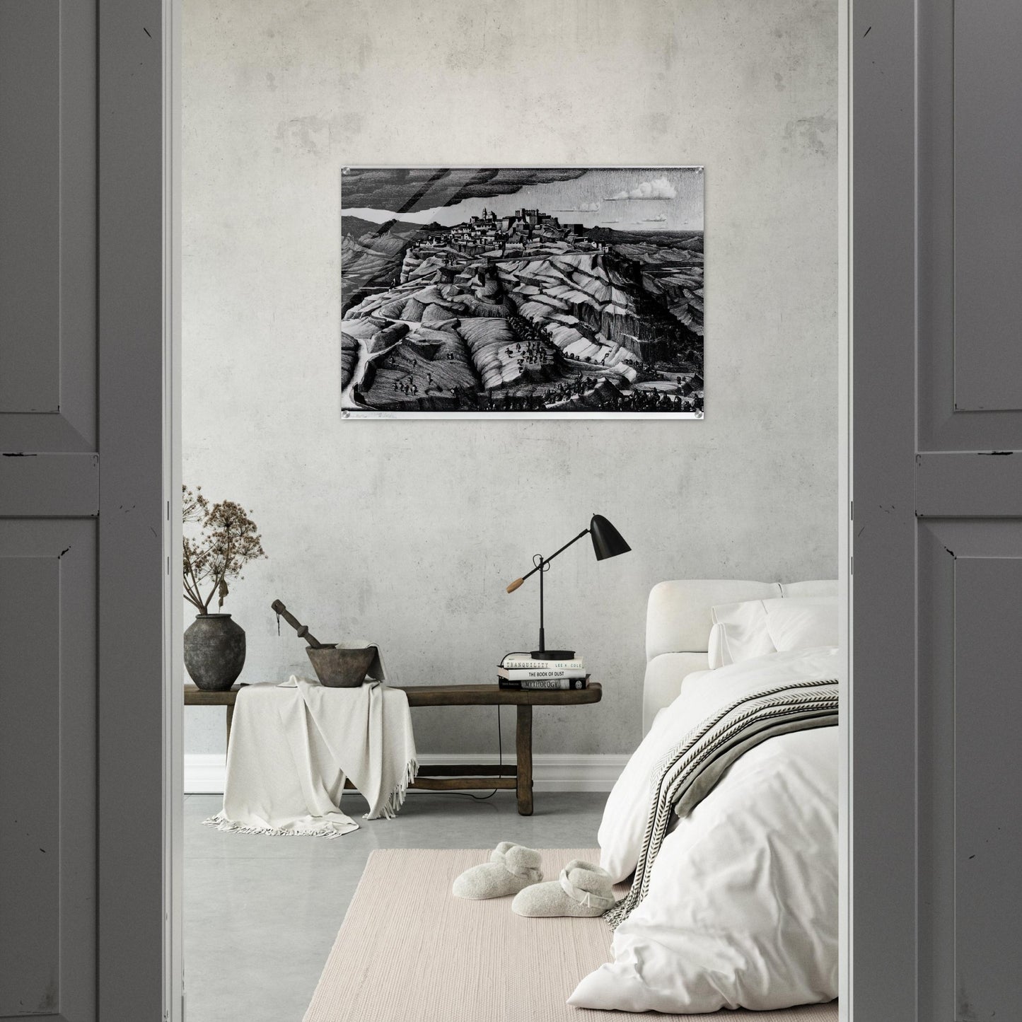SANTA SEVERINA CALABRIA FEBRUARY 1931 1931 - MC Escher Acrylic Print - 70x100 cm / 28x40″ inches | MC Escher Wall Art | MC Escher Prints