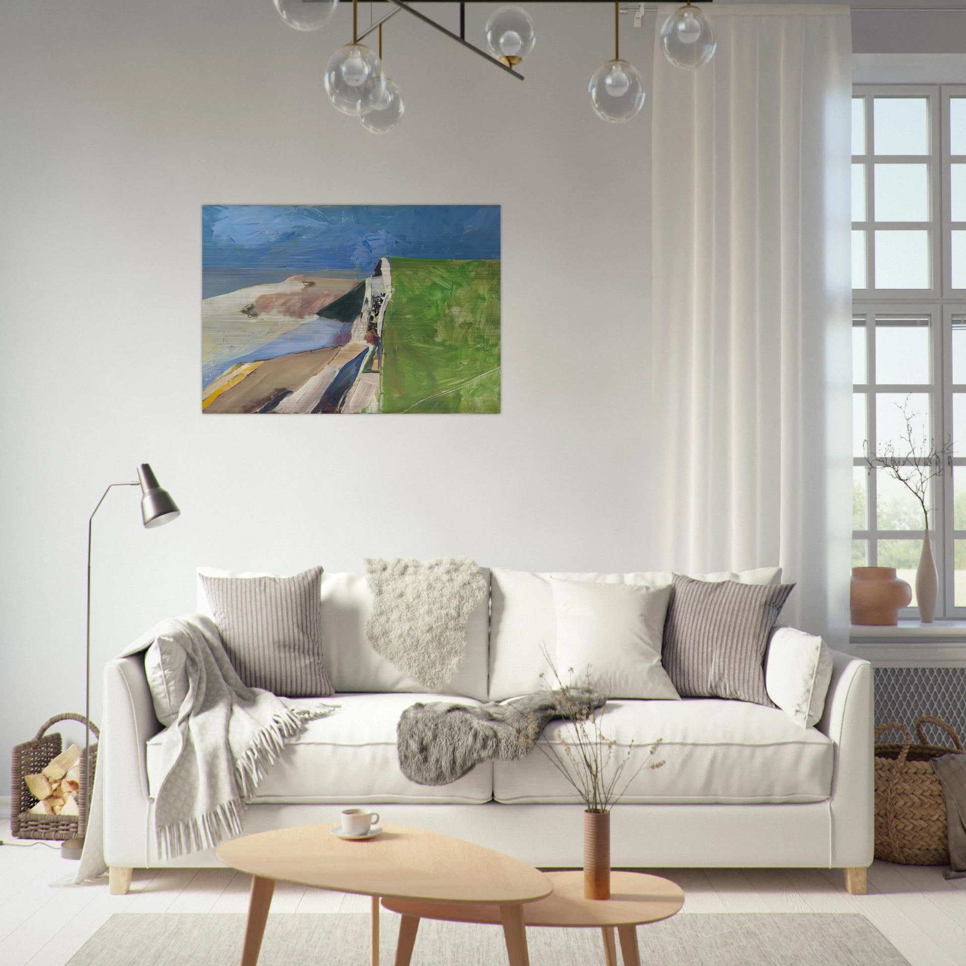 Seawall - Richard Diebenkorn Brushed Aluminum Print - 70x100 cm / 28x40 inches | Richard Diebenkorn Aluminum Print | Richard Diebenkorn Prints
