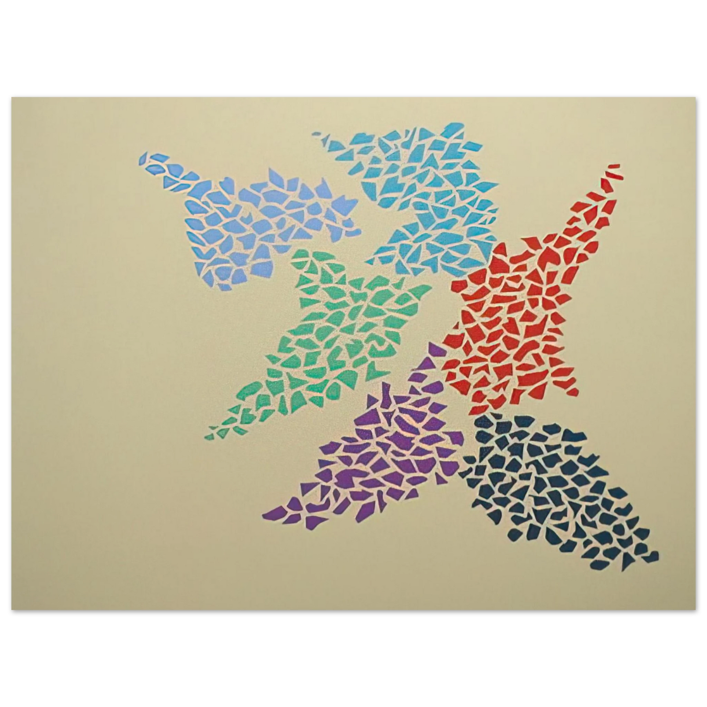 Robert Goodnough - Confetti Pattern - 1973  75x100 cm / 30x40inches Fine Art Poster