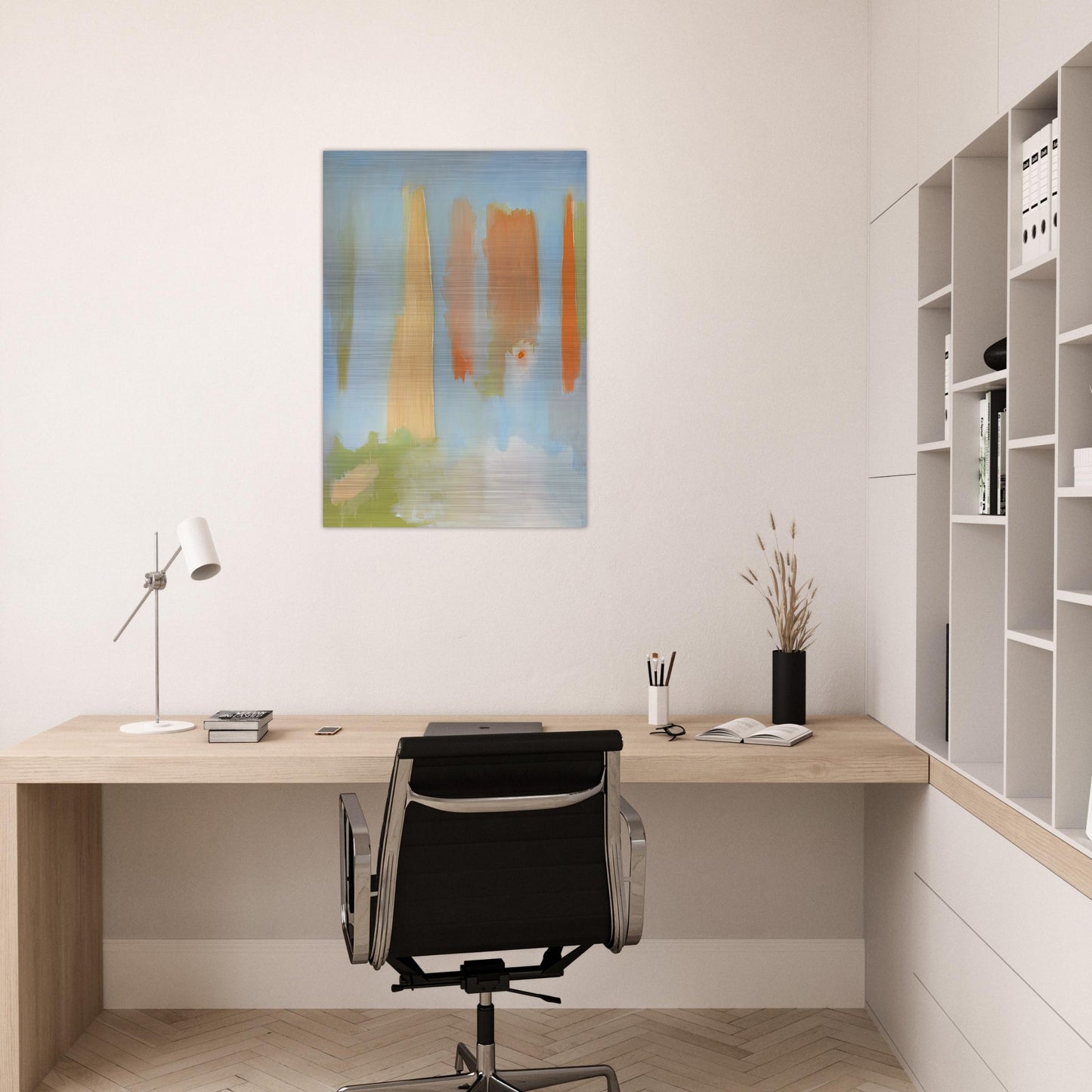 PRIMAVERA 1997 - Esteban Vicente Brushed Aluminum Print - 70x100 cm / 28x40 inches | Esteban Vicente Aluminum Print | Esteban Vicente Prints