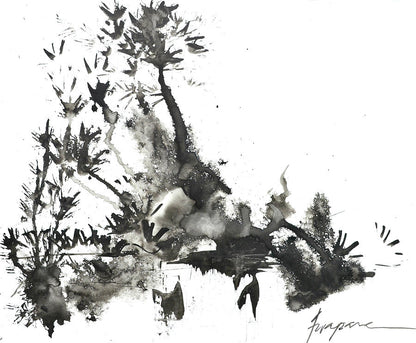 Abstract Ink Art #1 Fine Art Print | RedKalion