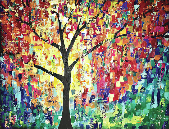 Abstract Tree Art Print | Museum-Quality Fine Art Print | RedKalion